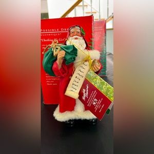 UEC Possible Dreams Clothtique Santa - Checking his List